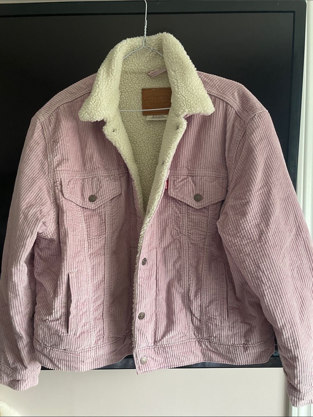 Levi's Pink Original Sherpa Trucker Jacket